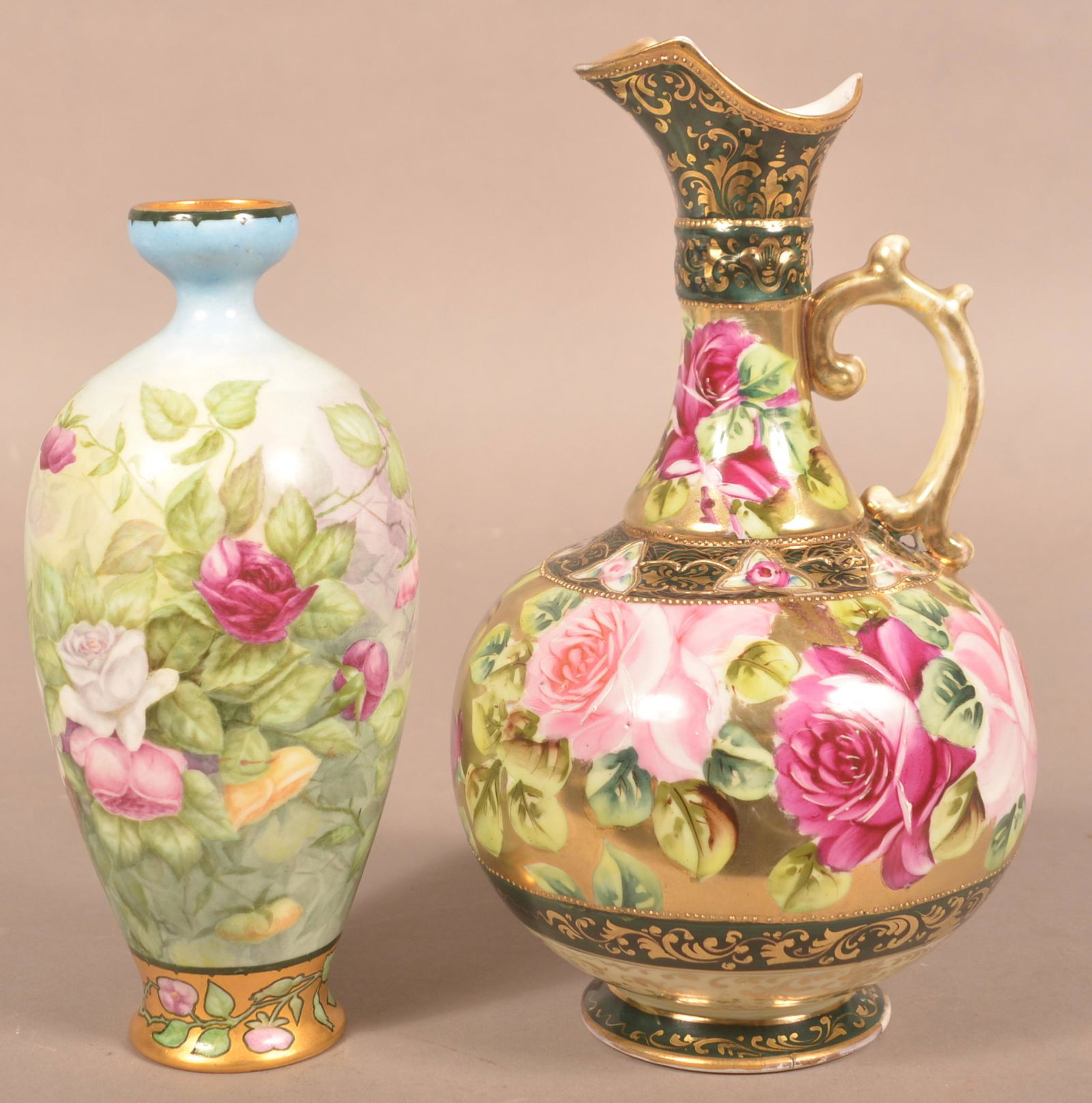 Two Hand-painted Porcelain Items. (1 of 3)