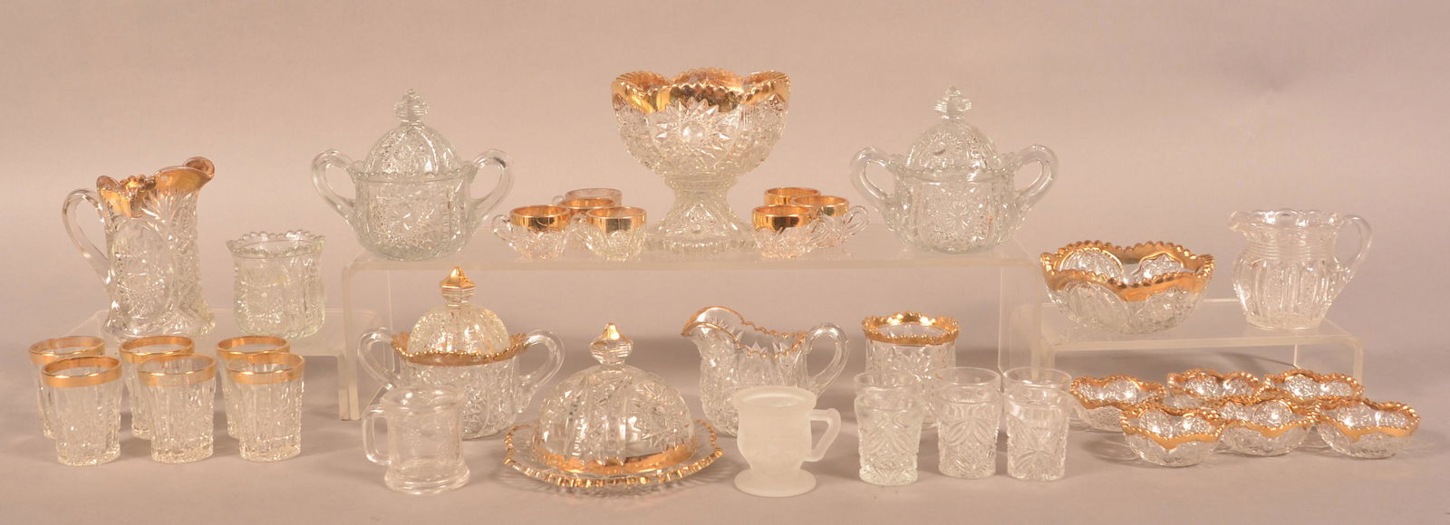 Lot of Various Antique Children's Pattern Glass. (1 of 5)