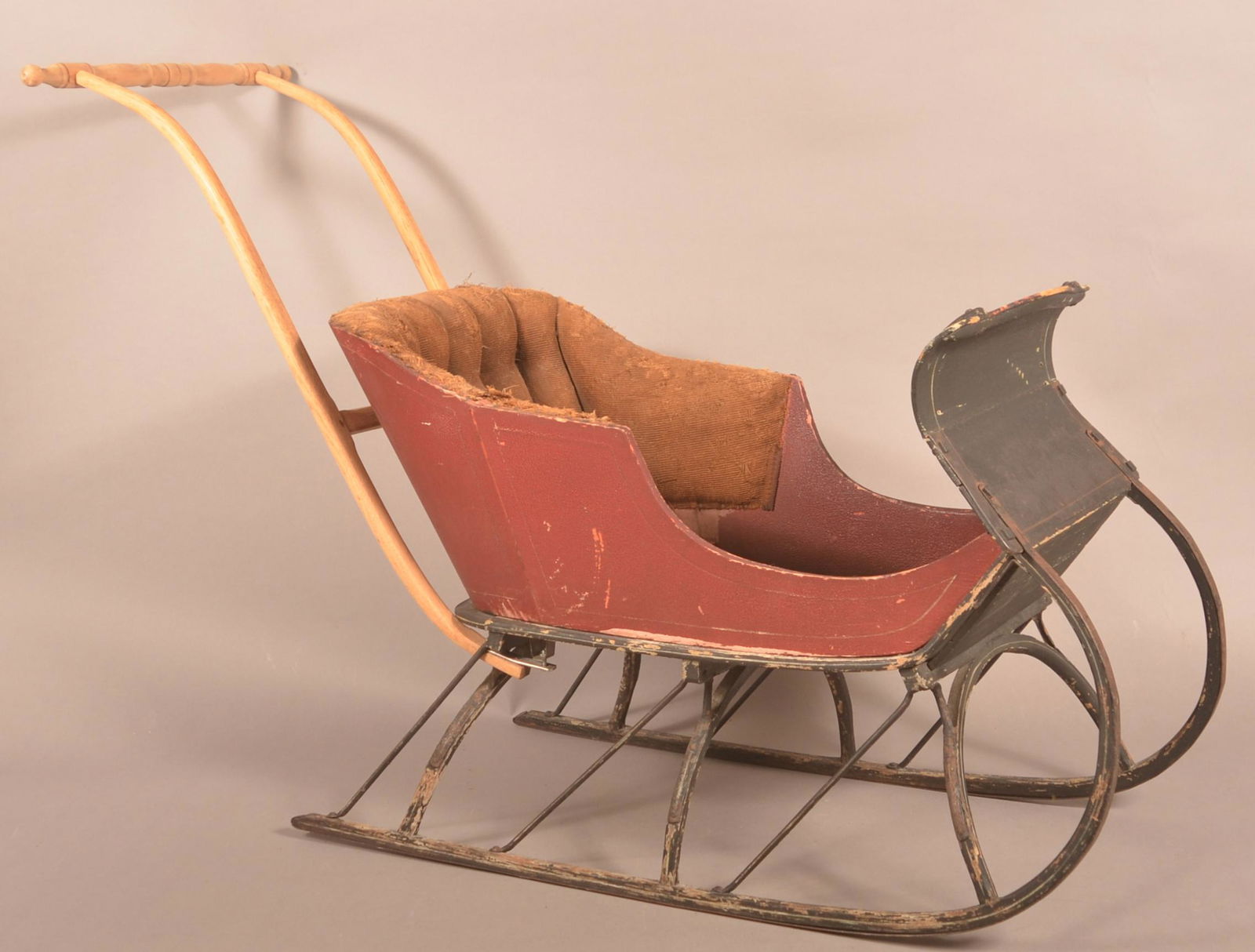 Late 19th Century Painted Child's Sleigh. (1 of 6)