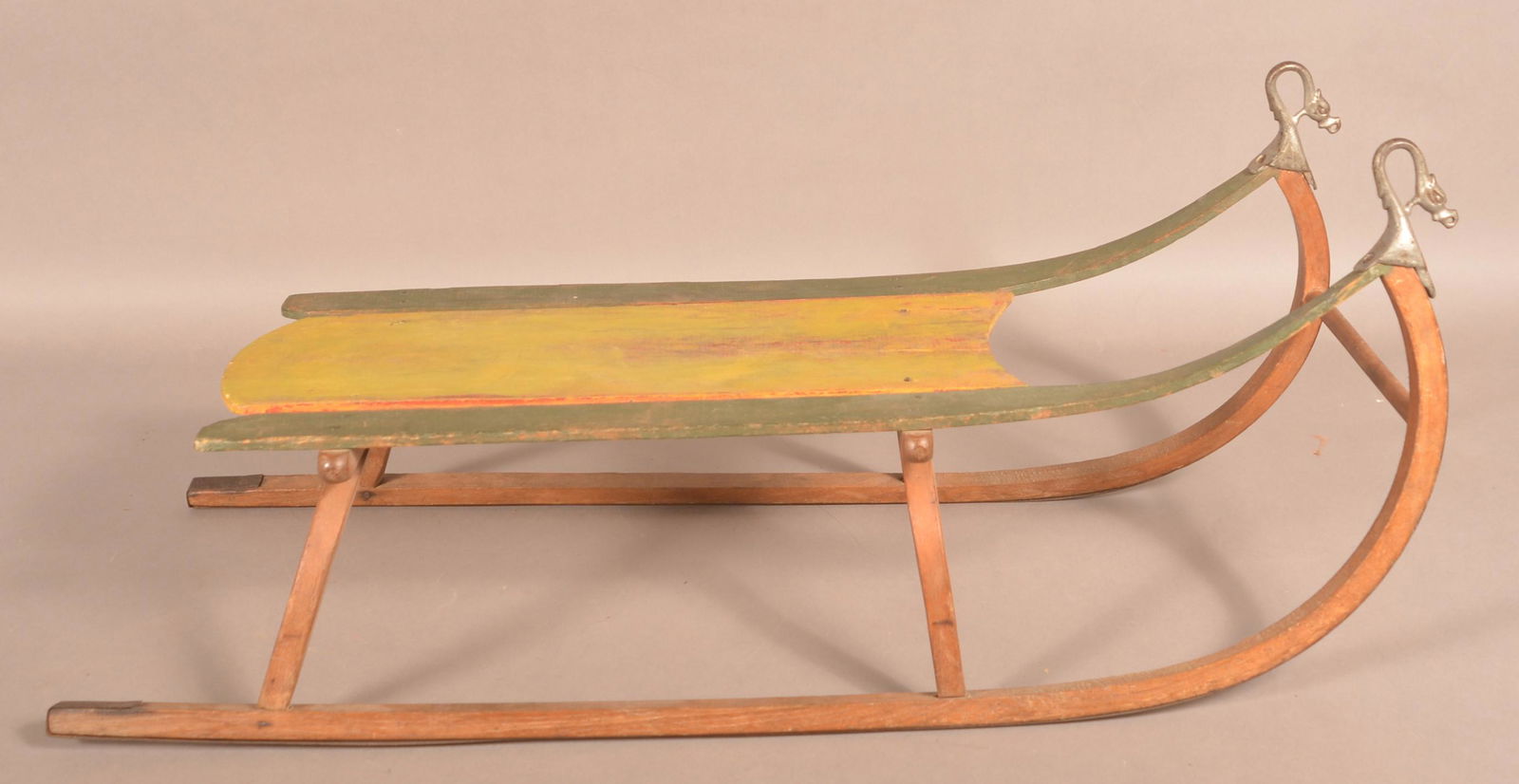 Late 19th Century Painted Child's Sled. (1 of 4)