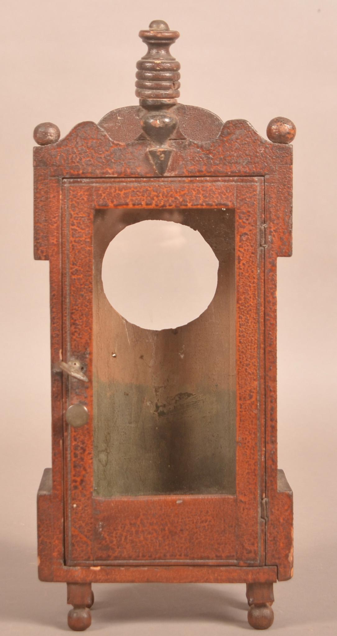 Antique Pine Hanging Watch Hutch. (1 of 4)