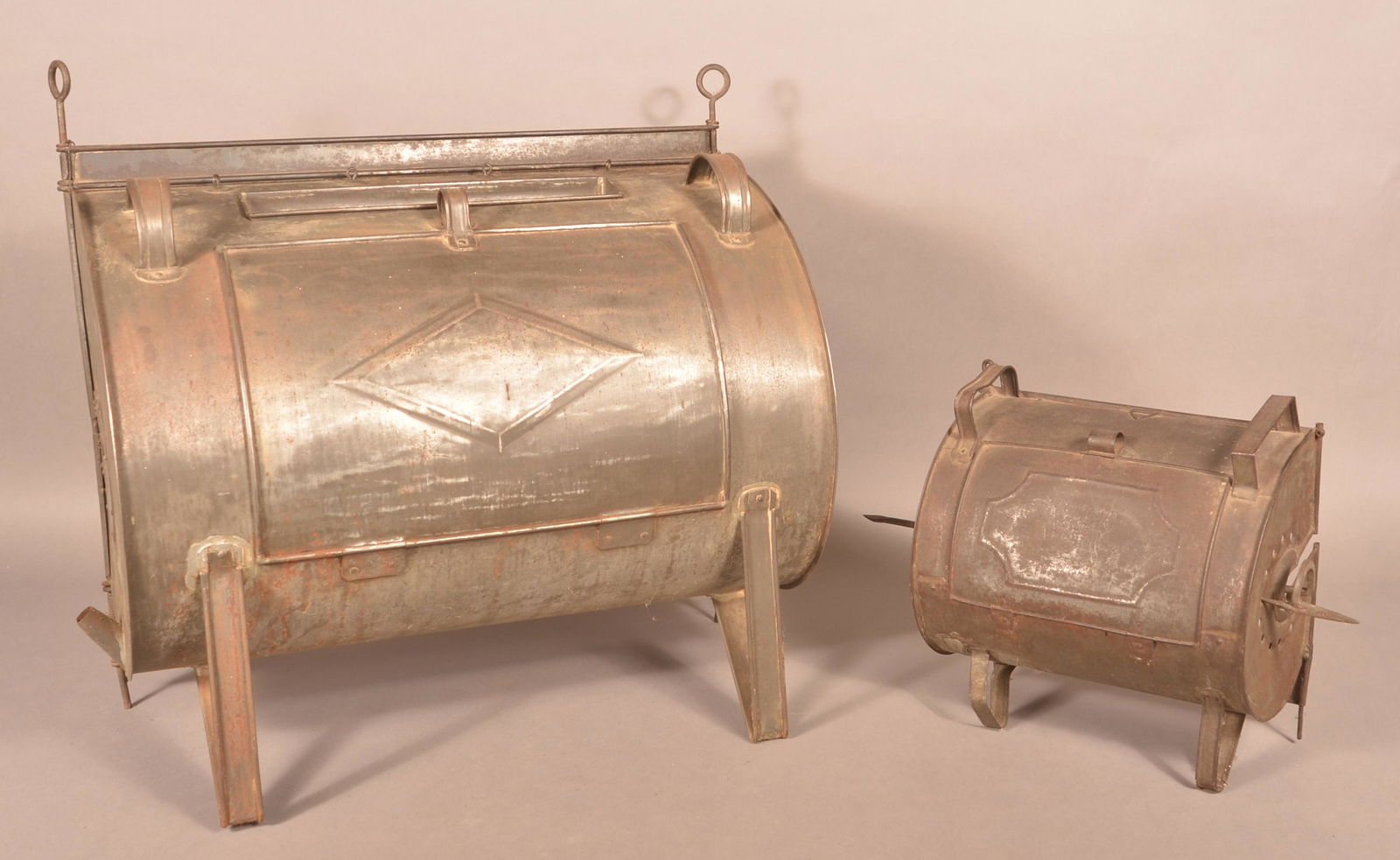 Two Antique Tin Reflector Hearth Ovens. (1 of 4)