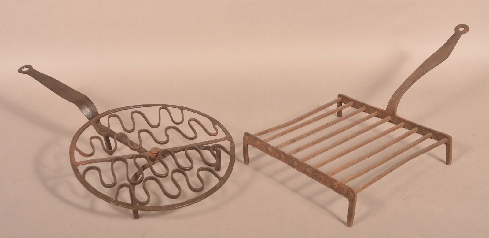 Two American 18th/19th Century Wrought Iron Gridirons. (1 of 3)