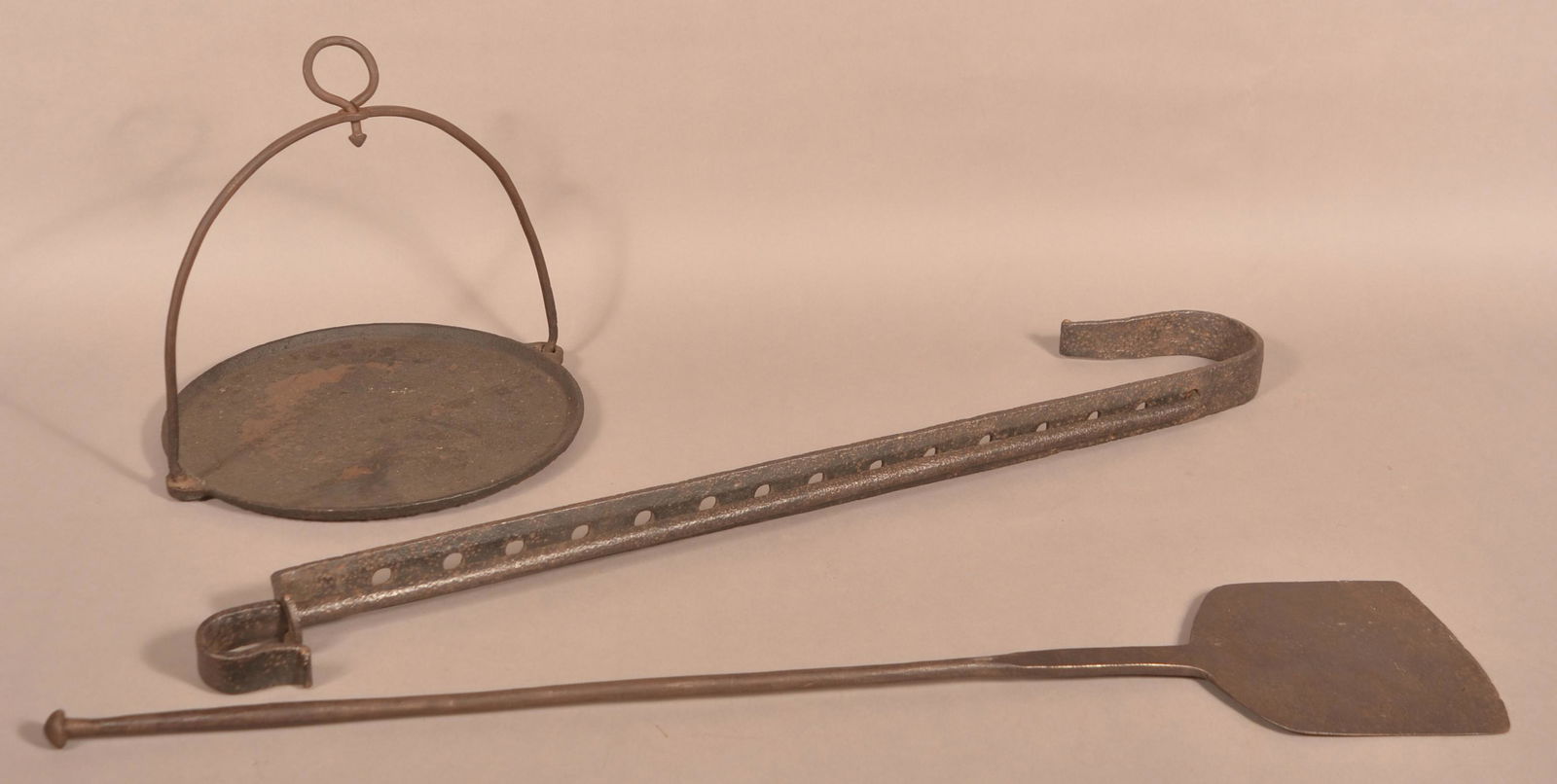 Three American 18th/19th Century Iron Hearth Items. (1 of 1)
