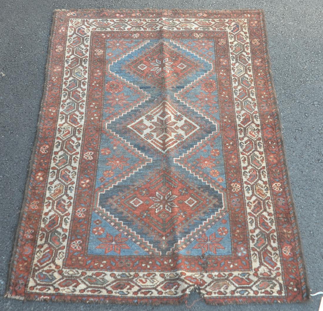 Antique Geometric Pattern Oriental Area Rug. (1 of 7)