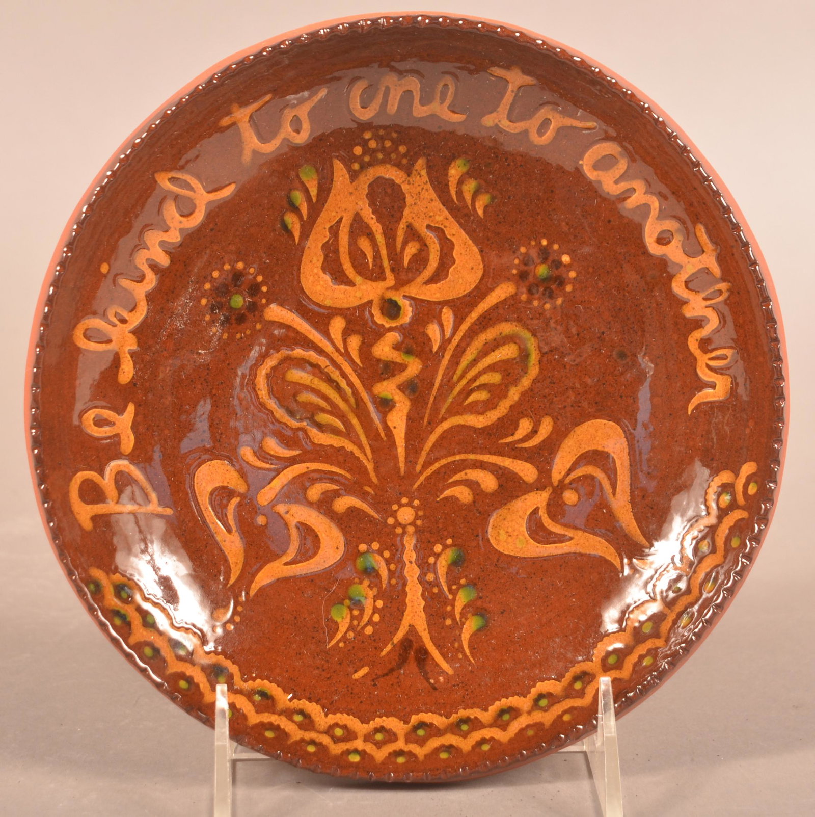 Foltz 2007 Redware Plate (1 of 2)