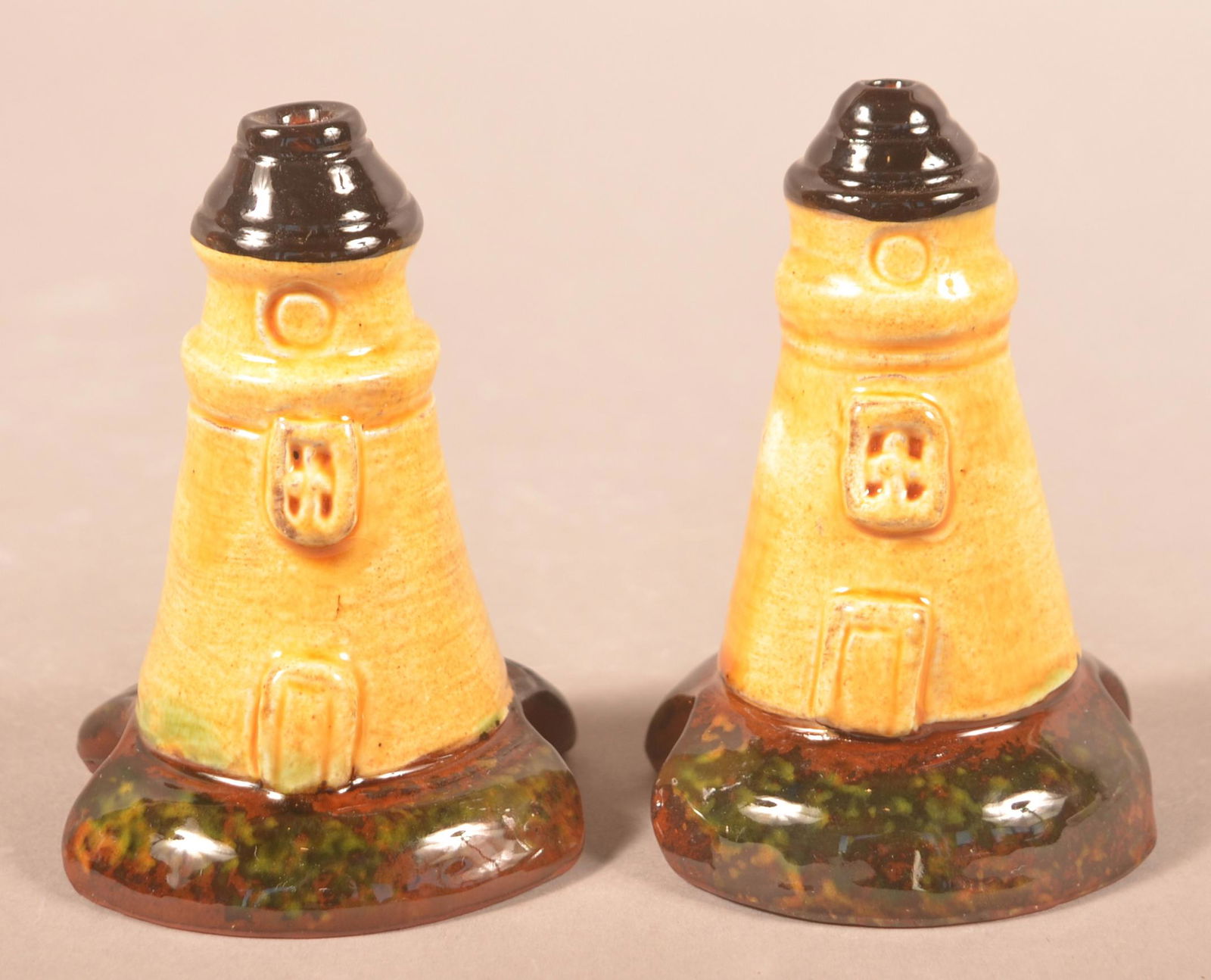 (2) Foltz 2007 Redware Lighthouses (1 of 3)