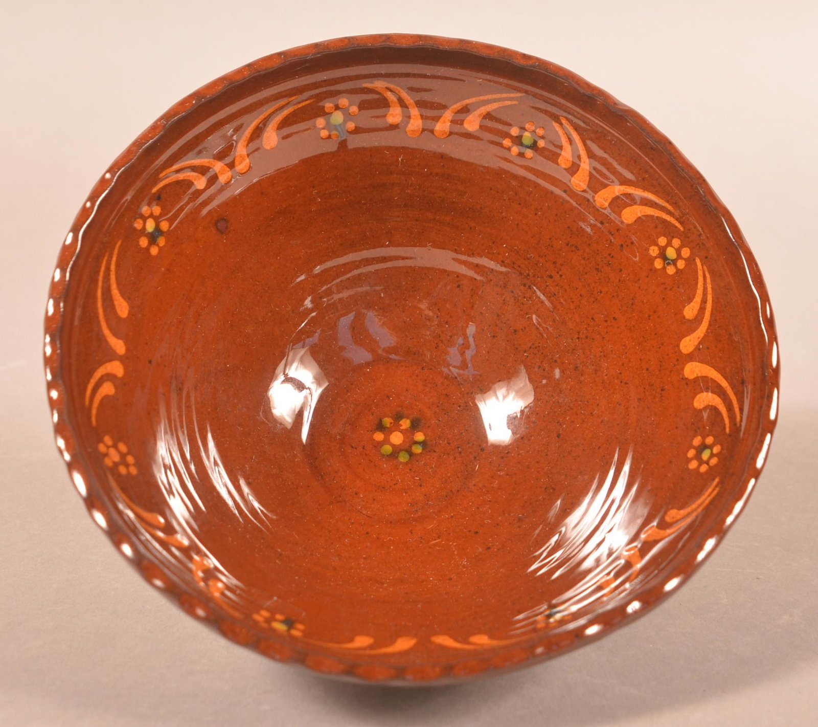 Foltz 2006 Redware Ice Cream Dish (1 of 3)