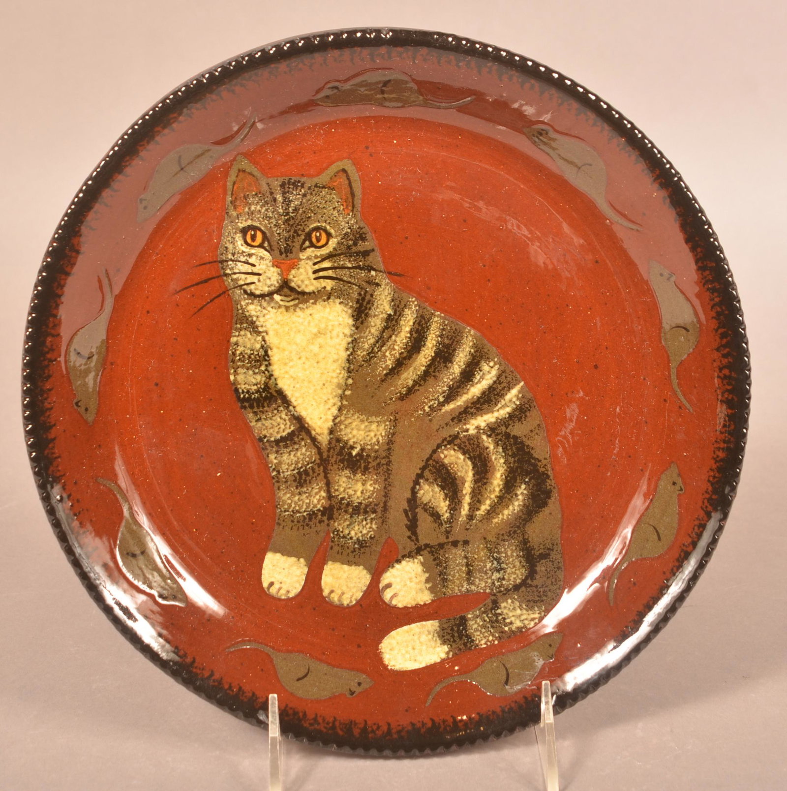 Foltz 1998 Redware Plate (1 of 3)