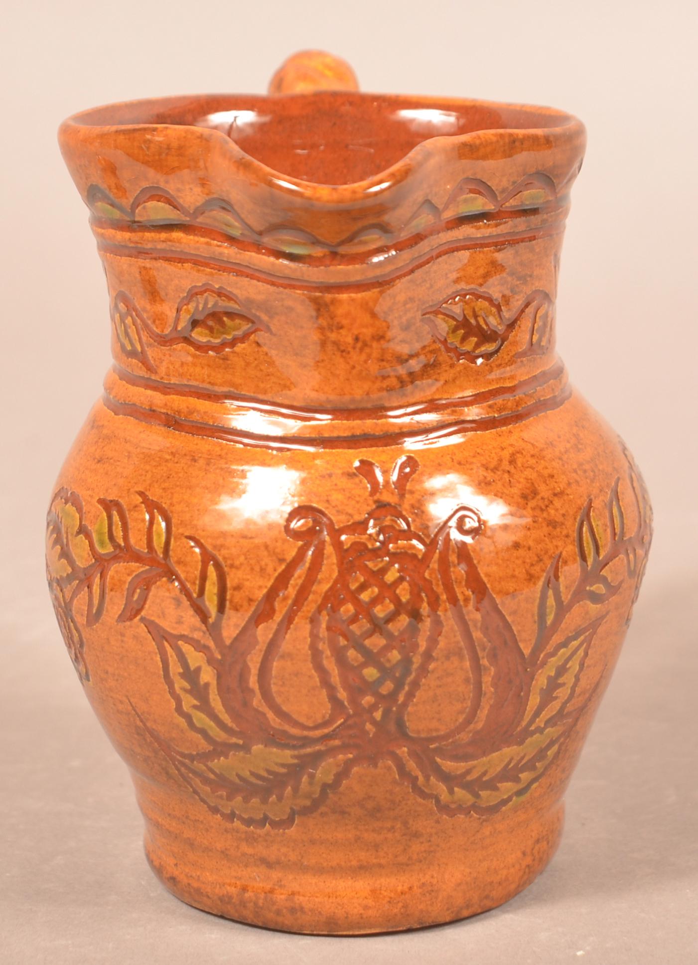 Foltz 2007 Redware Glazed Pitcher (1 of 4)