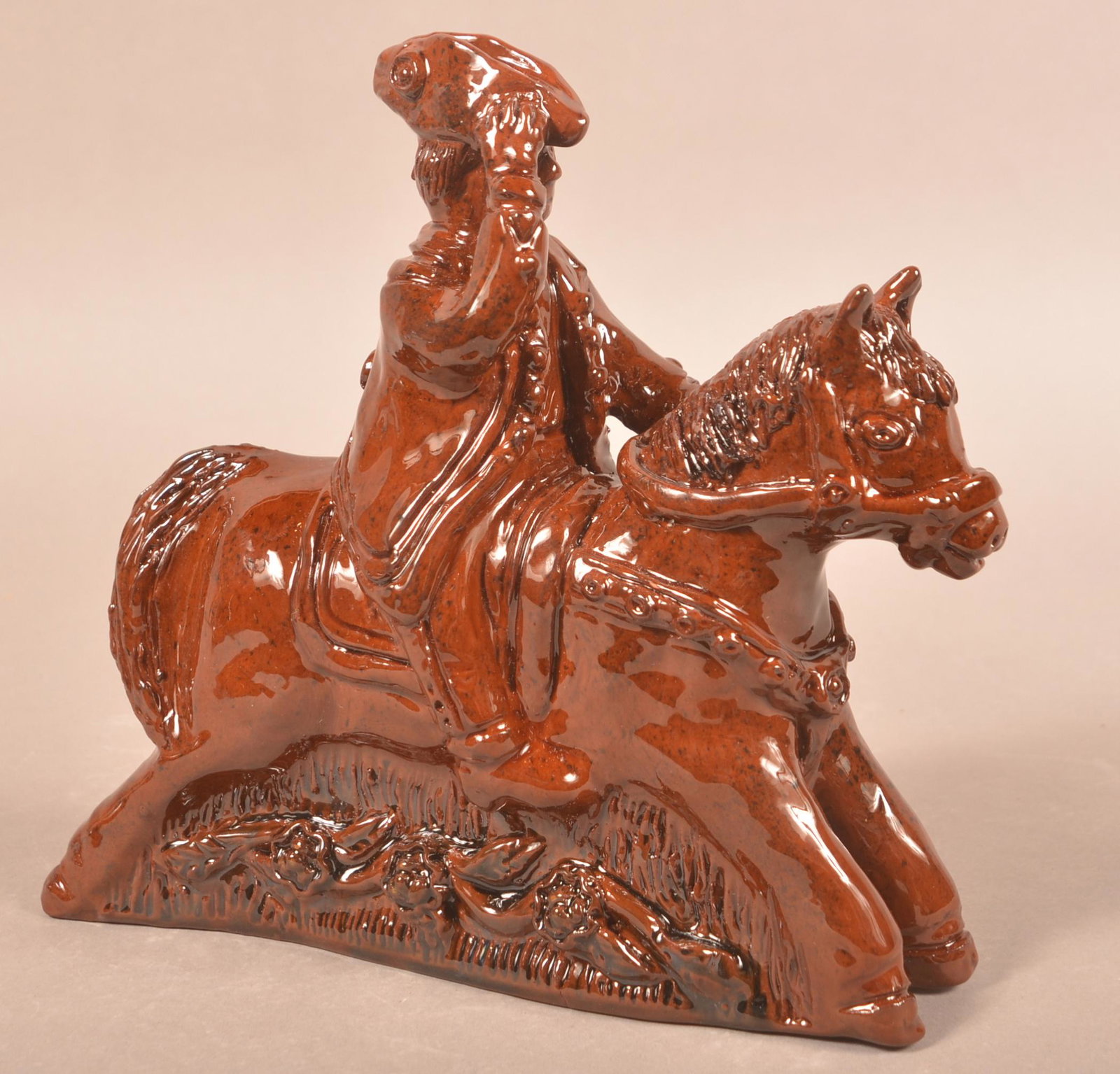 Rare Foltz 2007 Redware Figurine of George Washington (1 of 4)