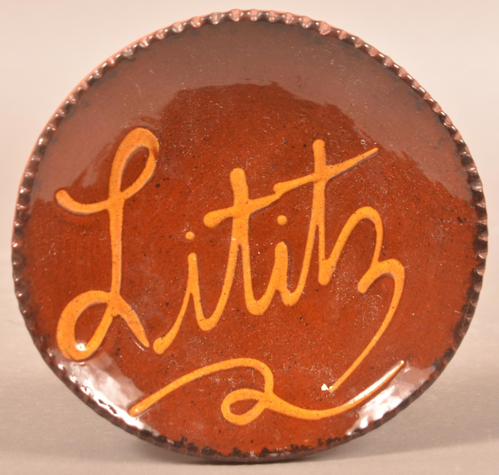 Foltz 2004 Redware Plate (1 of 2)