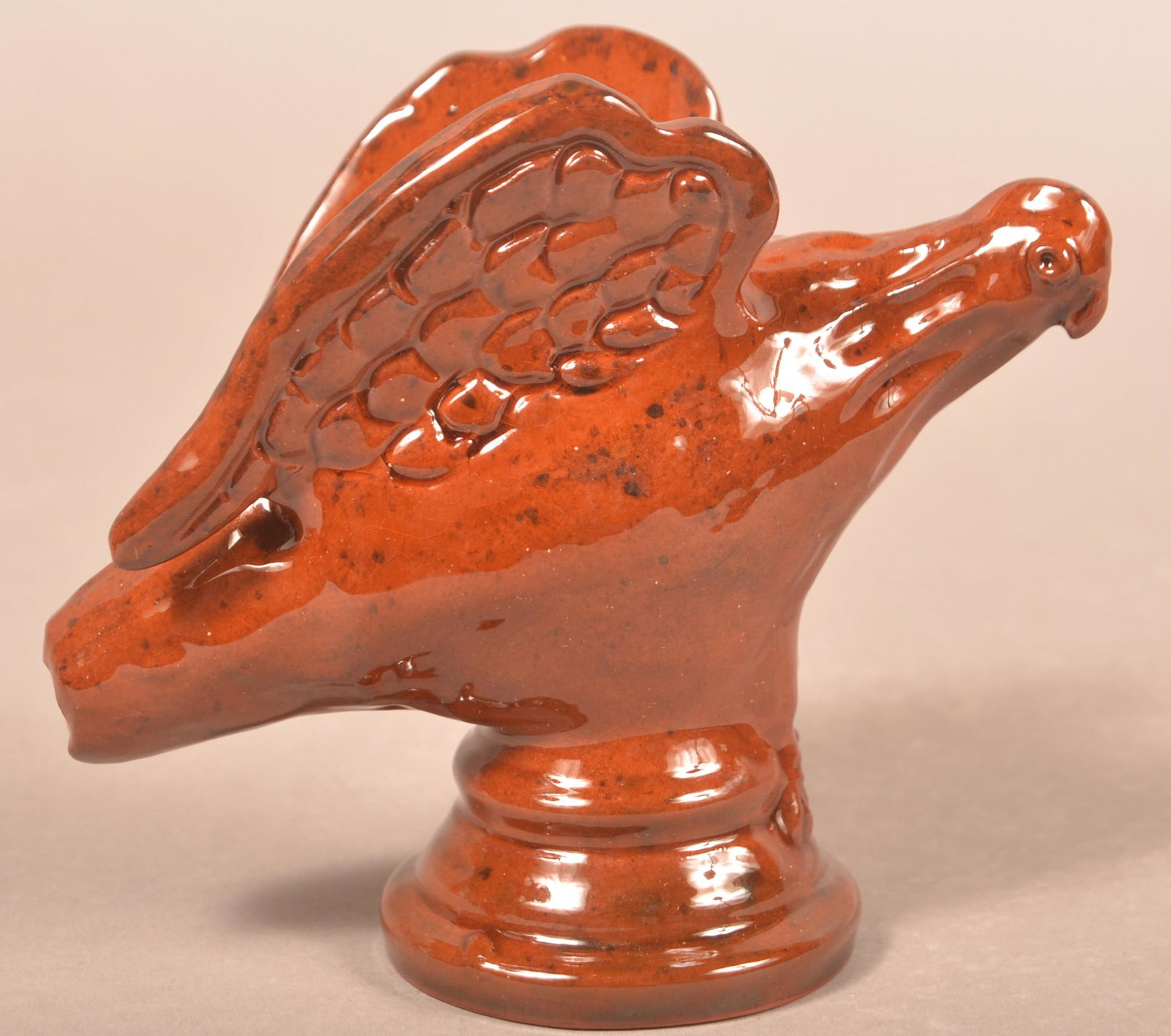 Foltz 2000 Redware Eagle Bird Whistle (1 of 4)