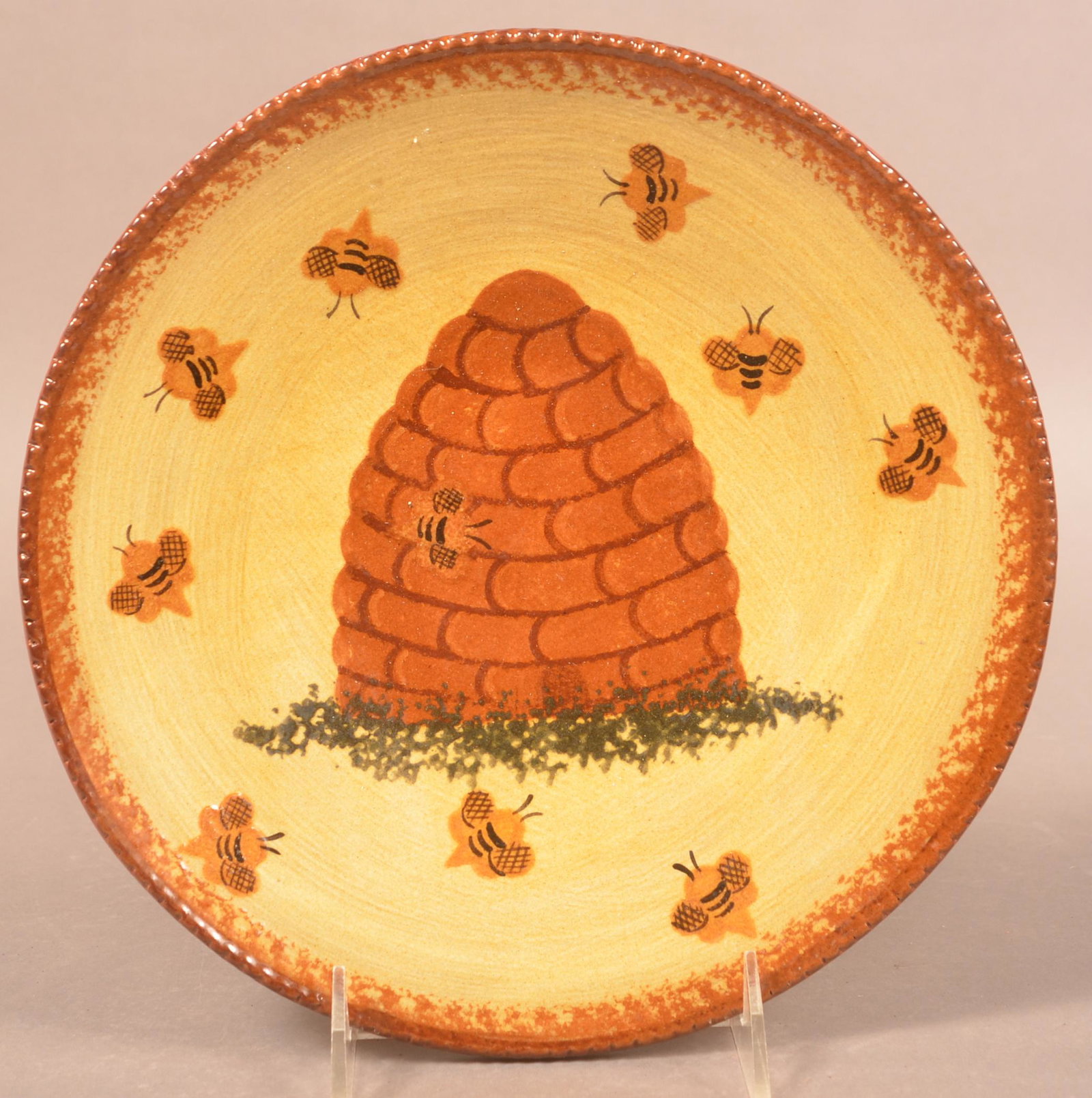 Foltz 1999 Beehive Decorated Plate (1 of 2)