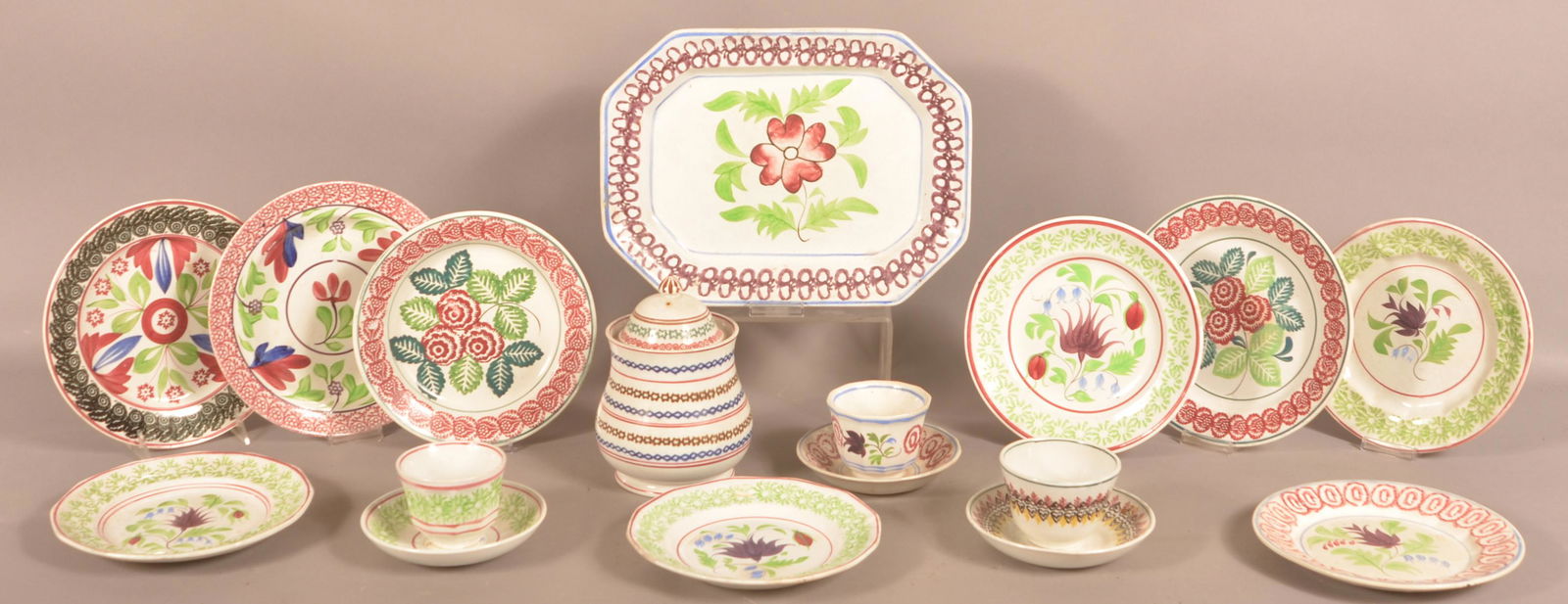 Antique Stick Spatter Ironstone China. (1 of 1)