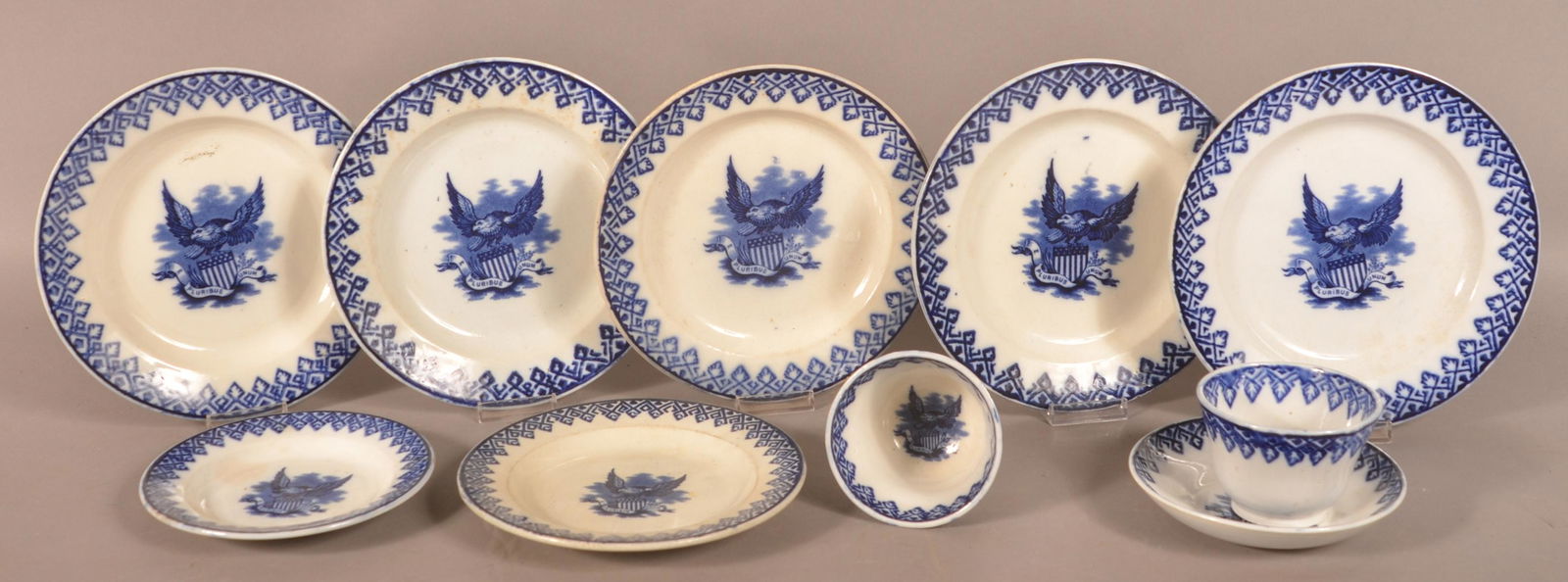 Flow Blue Ironstone Gem Pattern China. (1 of 1)