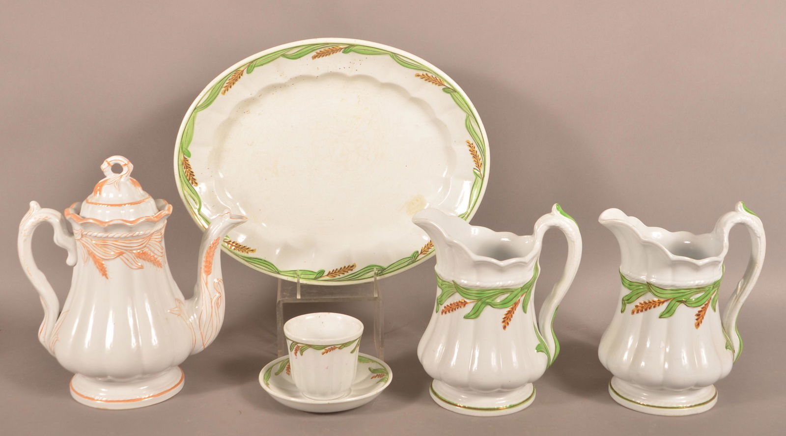 Lot of Wheat Pattern Ironstone China. (1 of 3)