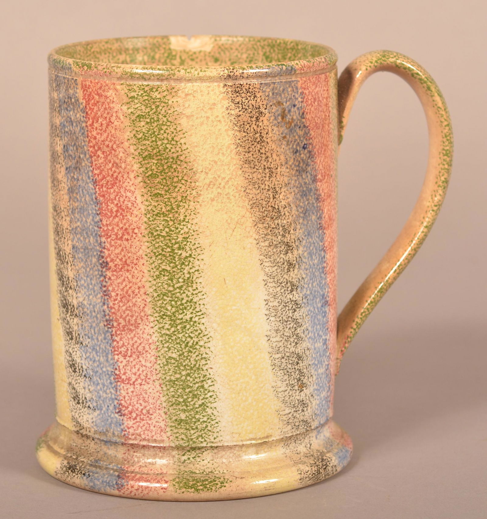 Very Rare 5-Color Rainbow Spatter China Mug. (1 of 6)