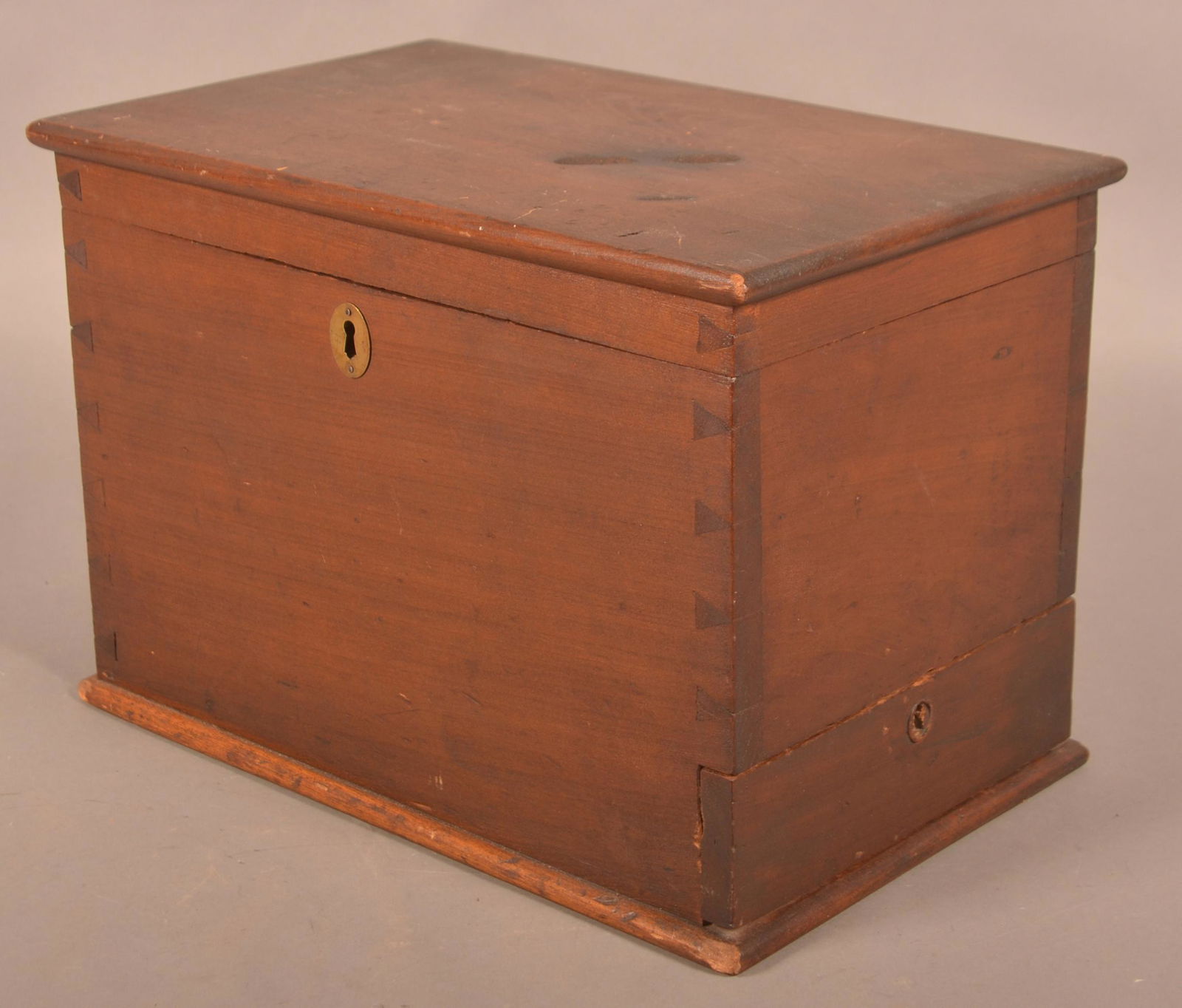 Pennsylvania Antique Poplar Dovetailed Bible Box. (1 of 3)