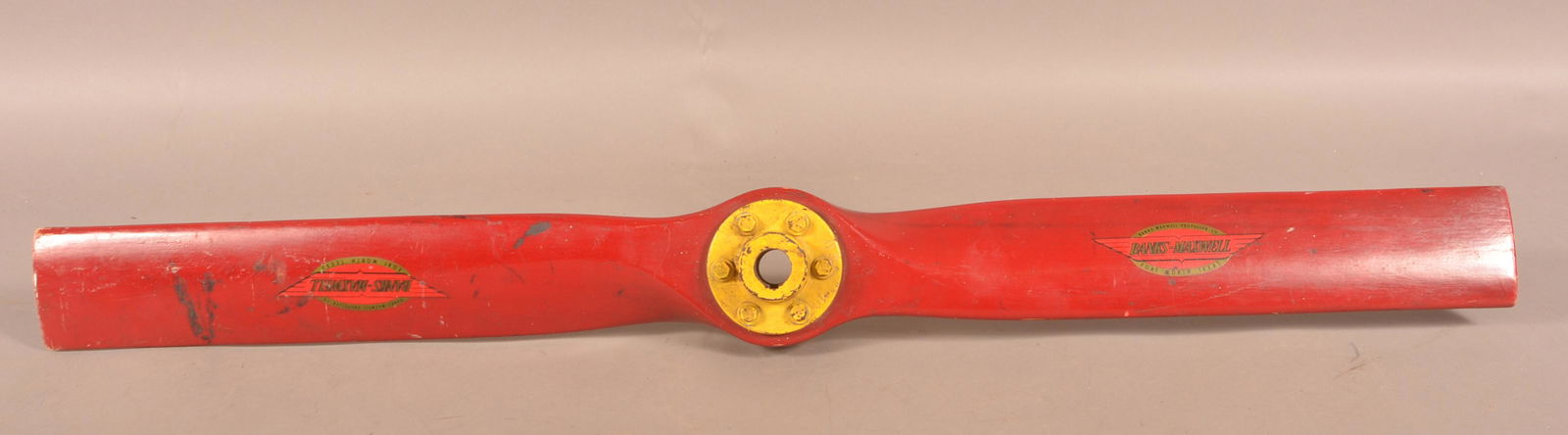 Vintage Banks-Maxwell Wood Airplane Propeller. (1 of 4)