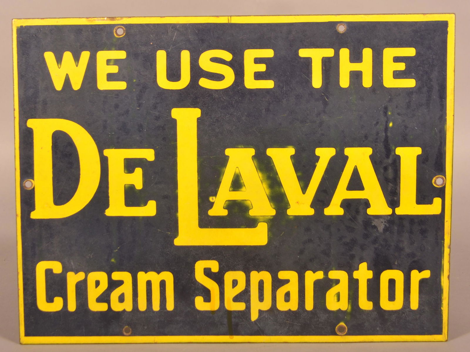 Vintage DeLaval Cream Separator Enamel Sign. (1 of 2)