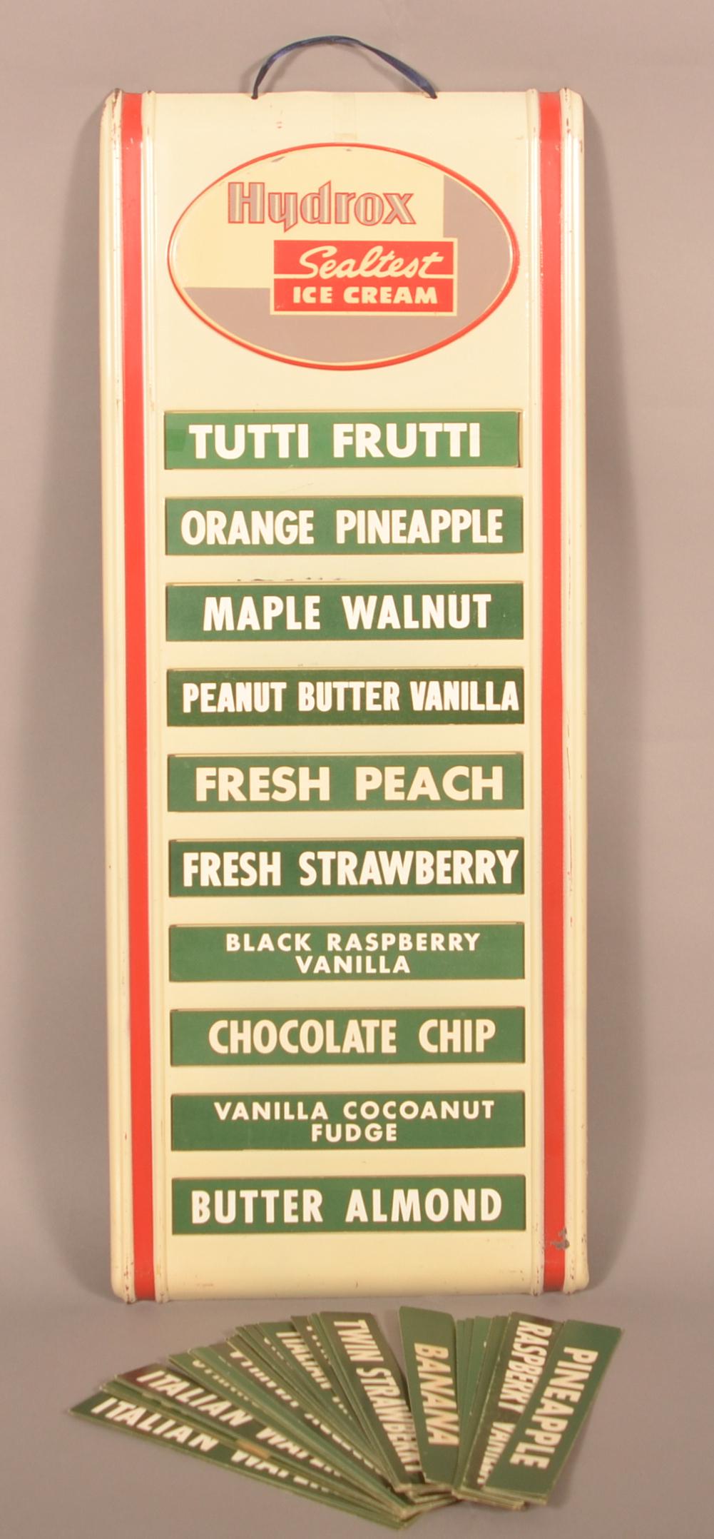 Art Deco Breyers Ice Cream Metal Menu Board. (1 of 4)