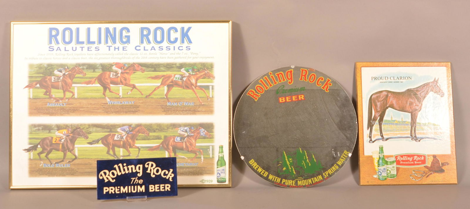 Four Various Rolling Rock Beer Advertising Items. (1 of 2)