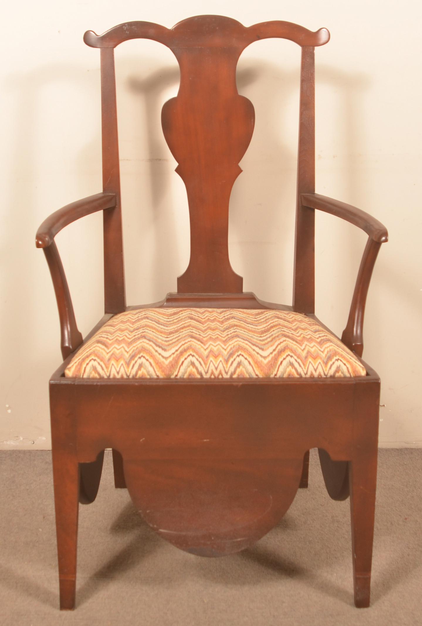 American Chippendale Cherry Splat-Back Armchair. (1 of 5)