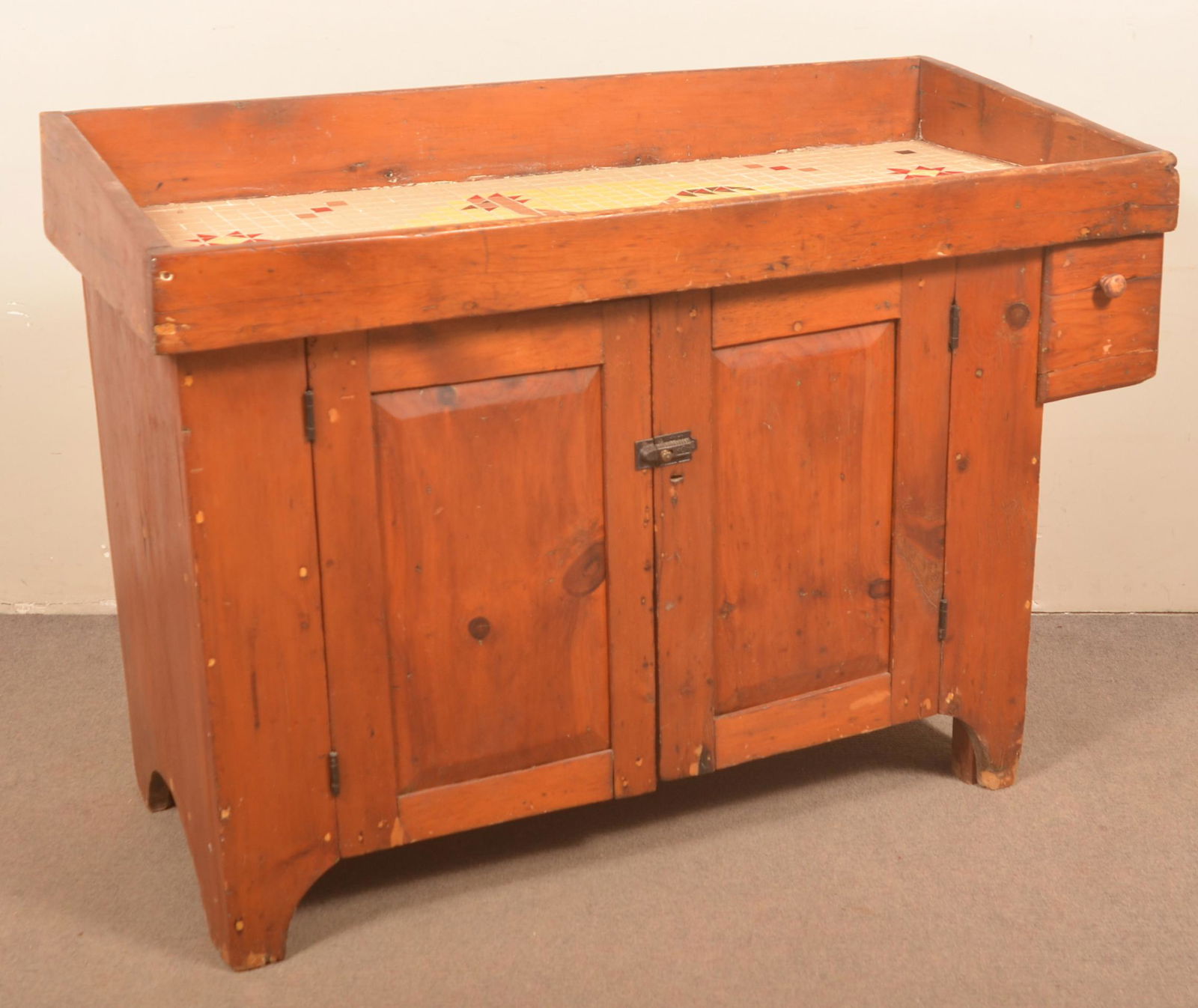 Pennsylvania 19th Century Softwood Drysink. (1 of 5)