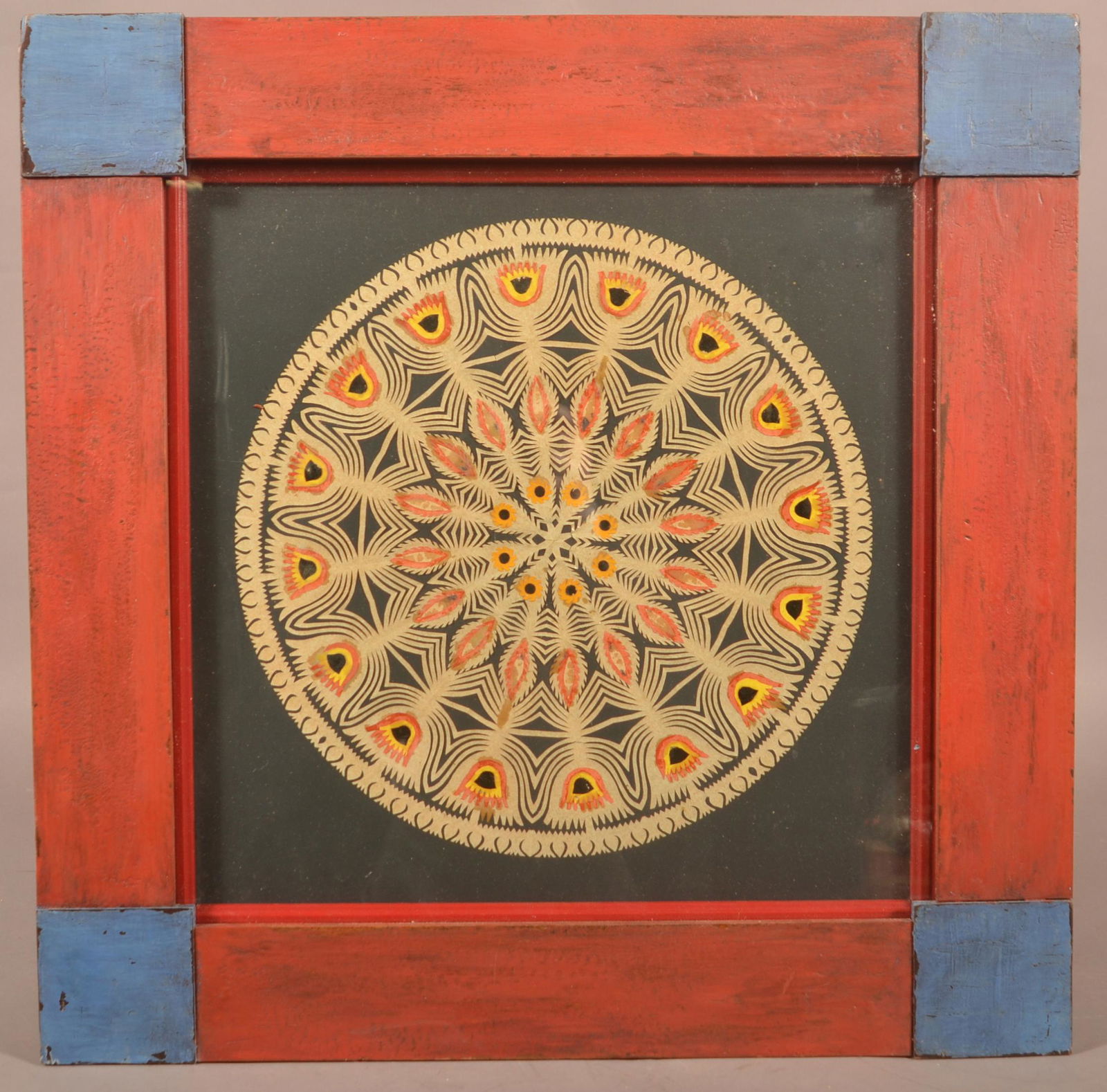 Pennsylvania 19th Century Scherenschnitte Valentine. (1 of 4)