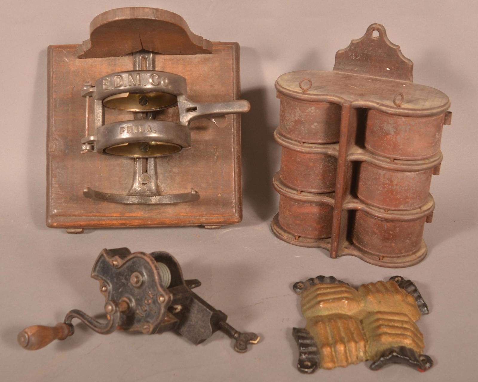 Lot of Antique Utilitarian Metalwares. (1 of 4)