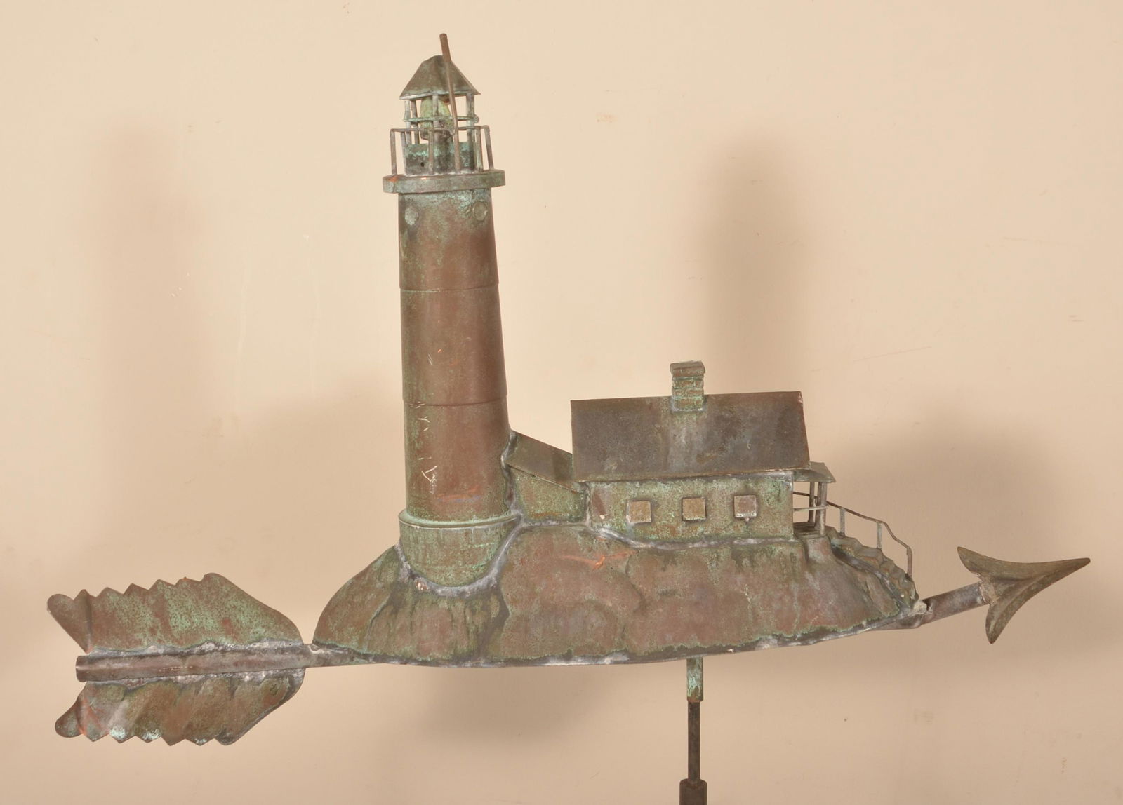 Dimensional Copper Lighthouse Weathervane. (1 of 4)