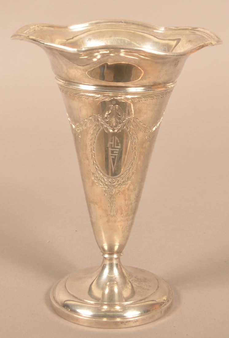 Watson Company Sterling Silver Weighted Base Vase. (1 of 4)