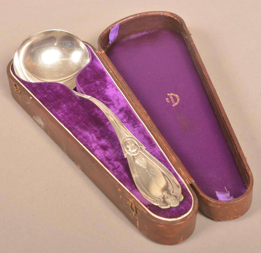 Wendell & Hyman, Chicago, IL Silver Ladle. (1 of 6)