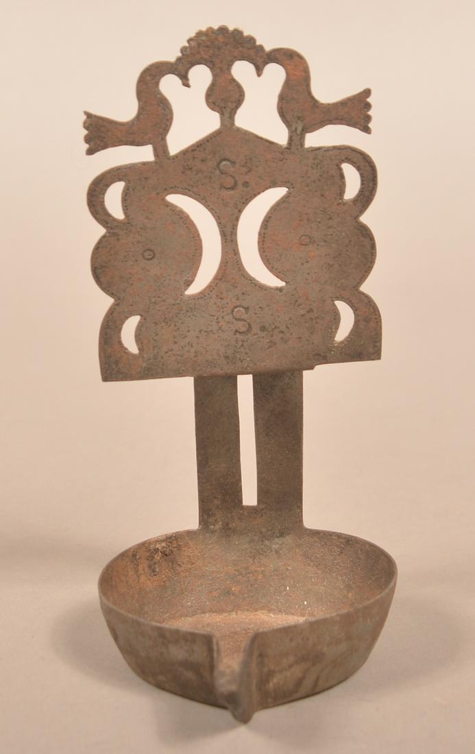 19th Century Sheet Iron Cruise Lamp. (1 of 3)