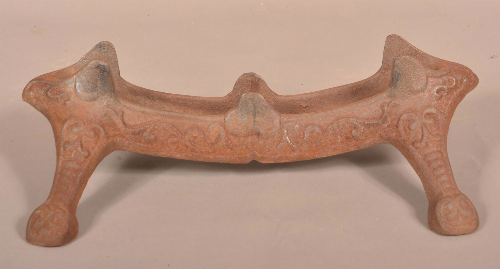 Victorian Style Cast Iron Bicycle Tire Rack. (1 of 3)