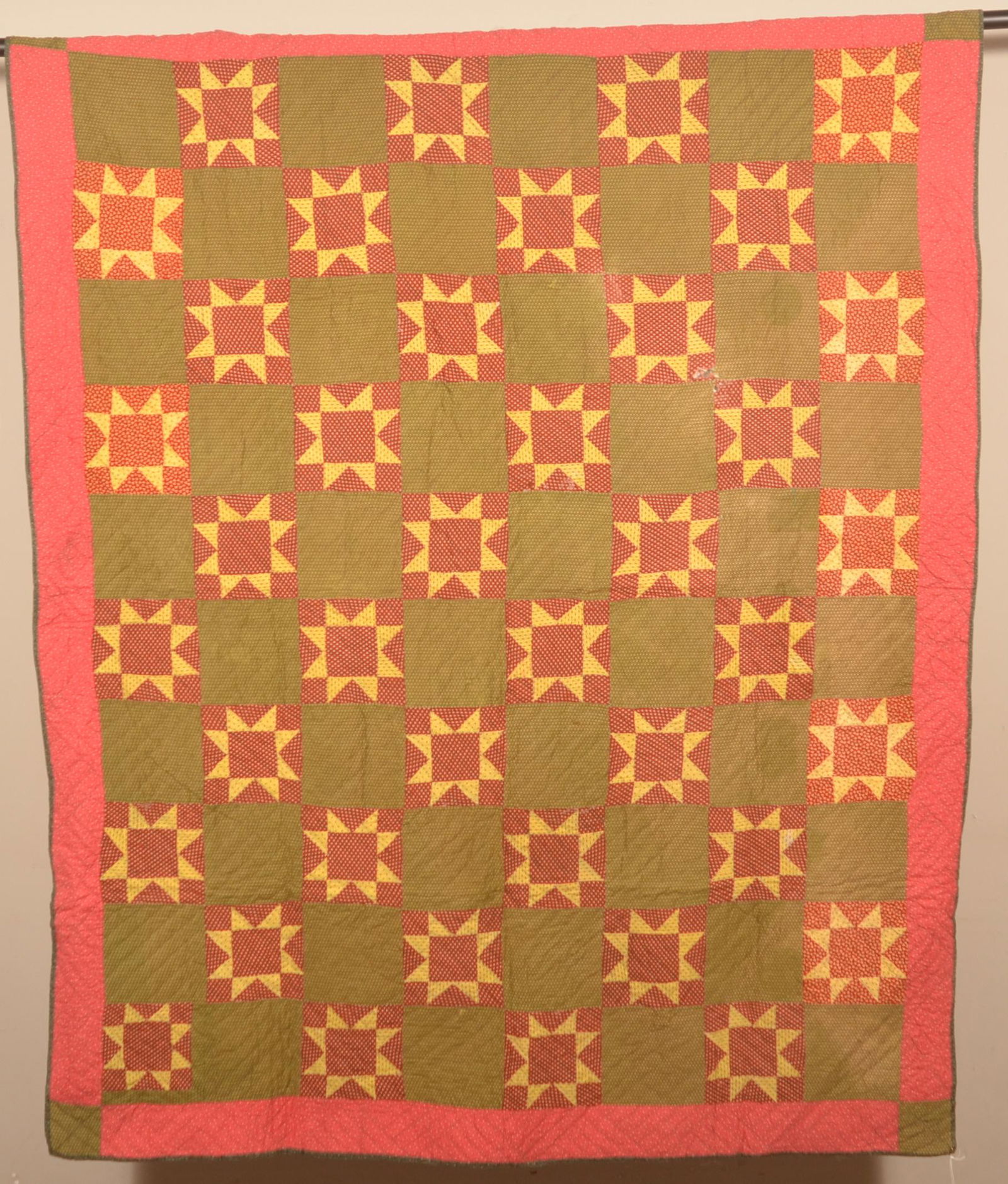 Antique Star in Block Pattern Patchwork Quilt. (1 of 5)