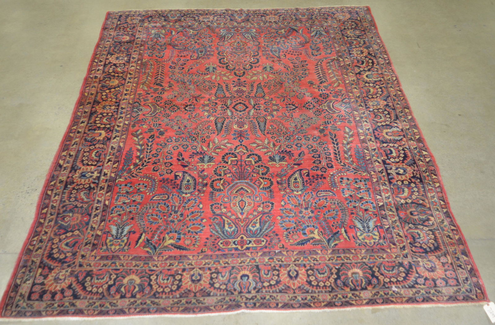 Vintage Floral Pattern Oriental Room Size Rug. (0634) on Mar 03, 2023