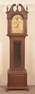 German Chippendale Style Mahogany Tall Case Clock.