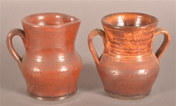 Schofield Pottery Cream Pitcher and Sugar Bowl. (1 of 2)