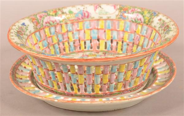 Vintage Rose Medallion Oriental Style Porcelain. (1 of 5)