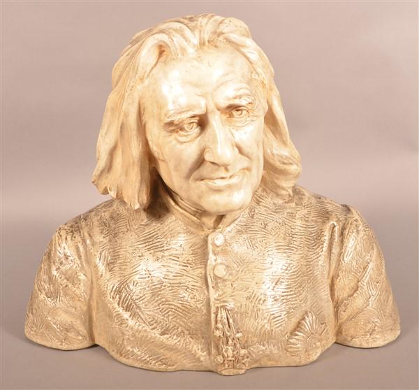 Plaster of Paris Bust of Franz Liszt. (1 of 3)