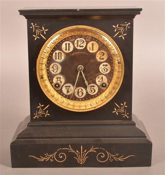 Ansonia "Unique" Cast Iron Shelf Clock. (1 of 3)