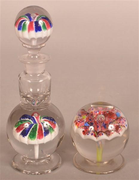 Two Blown Paperweights. (1 of 3)