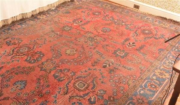 Antique Floral Pattern Oriental Room Size Rug. (1 of 7)
