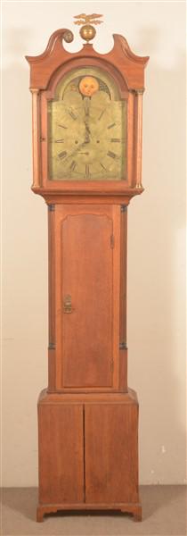 Brownlie Hamilton Chippendale Oak Tall Case Clock. (1 of 9)