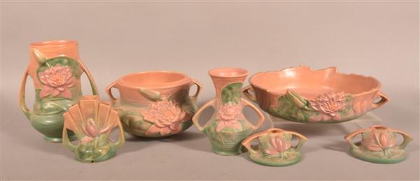 Seven Pieces of Roseville Art Pottery. (1 of 4)