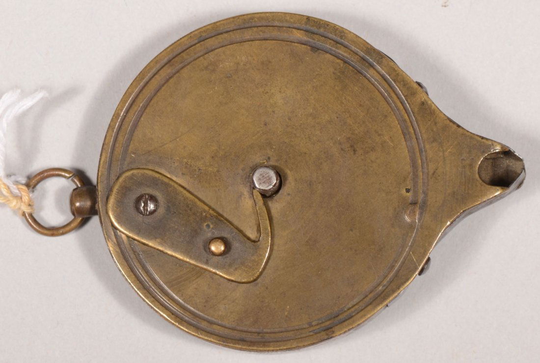 Brass capper for a percussion pistol.: Brass capper for a percussion pistol.