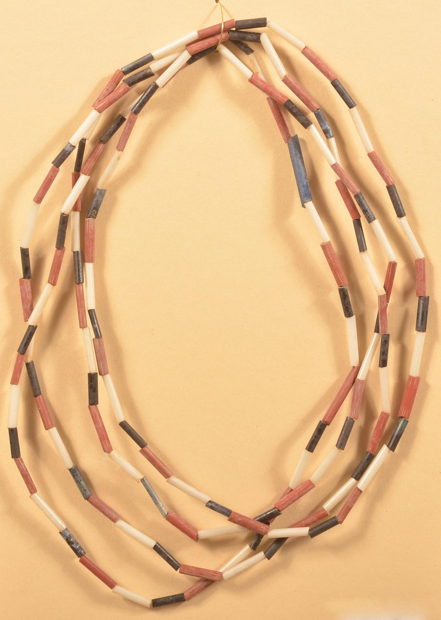 Long Strand Susquehannock Glass Trade Beads. (1 of 3)