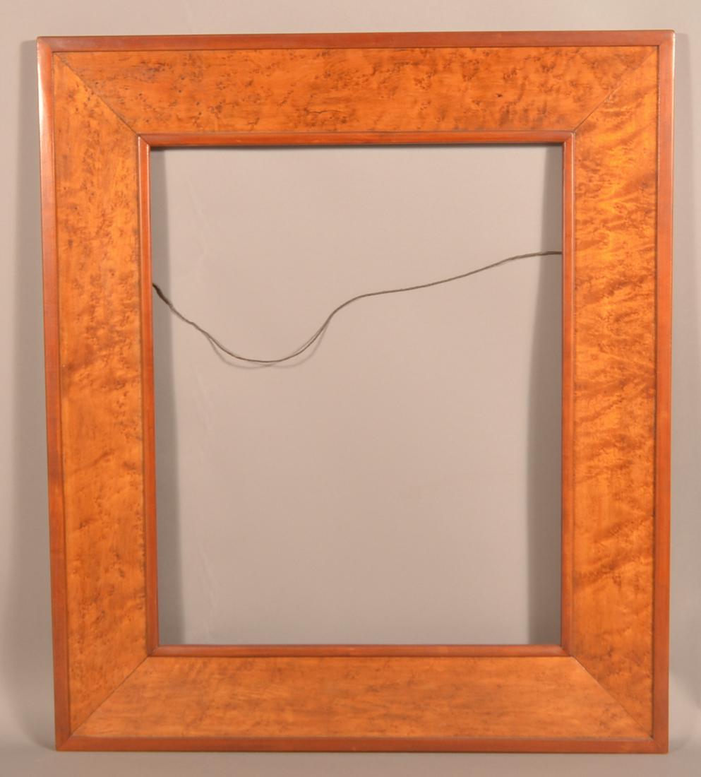 19th Century Bird's Eye Maple Picture Frame. Auction